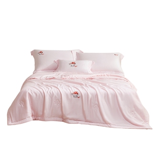 罗莱家纺儿童夏凉被学生宿舍A类抗菌进口兰精天丝夏被凉感丝滑