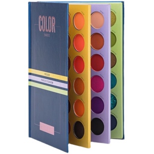 正品化妆师专用beauty glazed眼影盘书籍舞台妆哑光72多色层书本