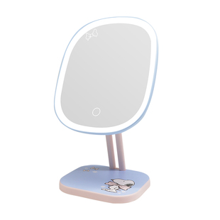 impressions史努比多功能化妆镜专业LED带灯台式桌面镜子新年礼物