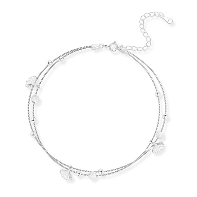 LNIEER三生有杏925纯银脚链女