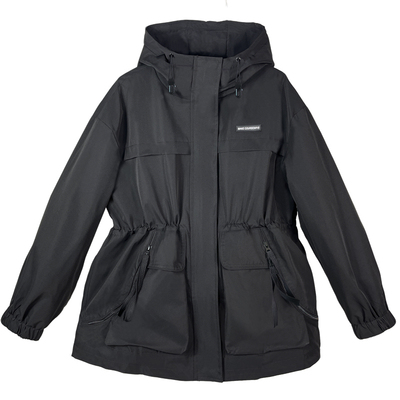 收腰显瘦连帽风衣外套工装女春季