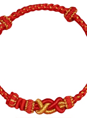 2025蛇年红绳手链编织绳女本命年转运平安好运手绳护身符红绳手环