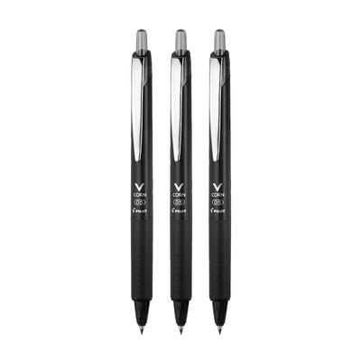 百乐黑武士按动中性笔0.5速干笔