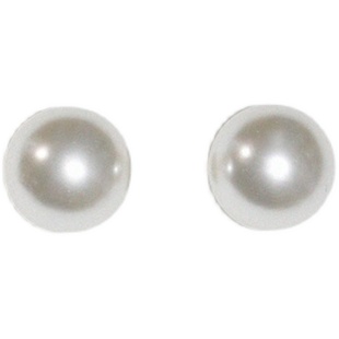 韩代ins博主fever同款法式复古施家大珍珠耳环女s925纯银耳钉耳夹