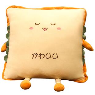 卡通抱枕靠垫沙发靠枕床头汽车靠背垫女生睡觉抱枕套不含芯车用