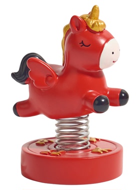 「天马行空」马年富贵生肖马上好运平安新年汽车桌面装饰解压摆件