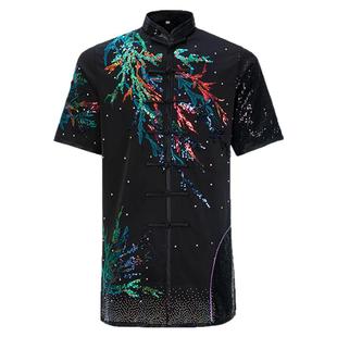 一武名家武术表演服长拳彩服竞赛服儿童演出服定制高端练功服功夫