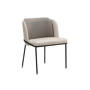 简约大气会客椅家用办公两用接待椅软包坐垫洽谈椅休闲皮椅访客椅