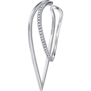 EMPHASIS艾斐诗「形」系列18K金钻石左耳骨夹无耳洞女91300E