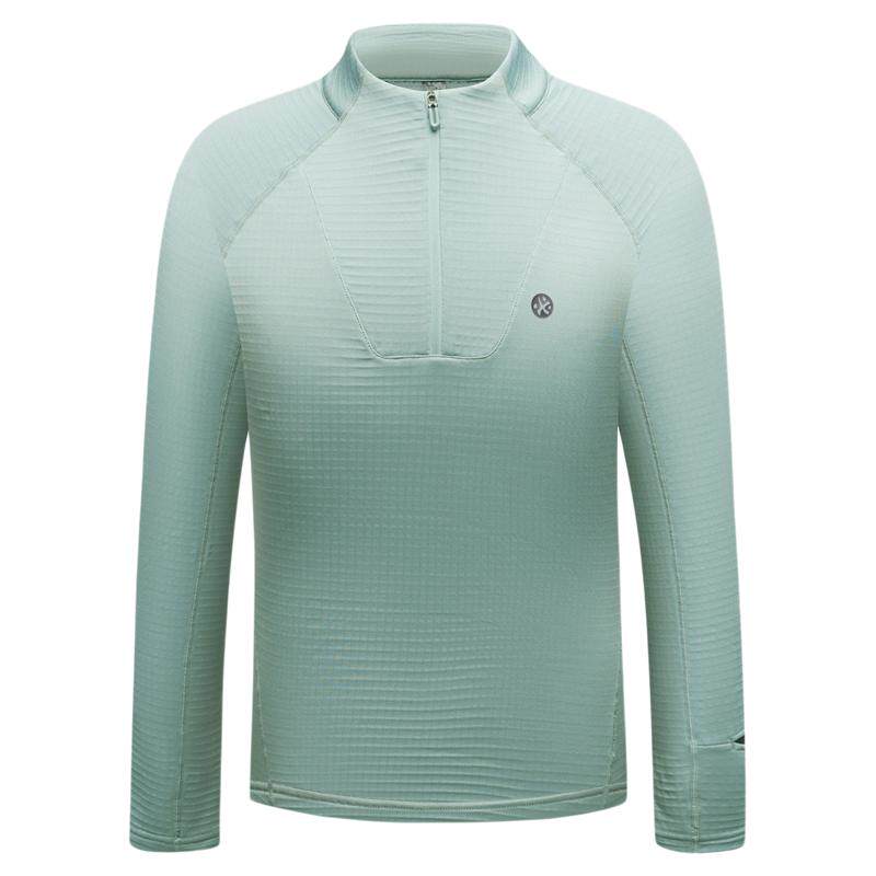 必迈官方跑步魔方保暖长袖V4半拉链加绒户外打底衣立领运动衣