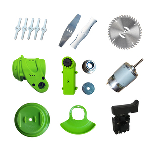 锂电动割草机塑料配件打草机钢刀片合金圆锯片电机外壳螺母螺帽