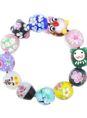 琉璃手链女日式樱花珠