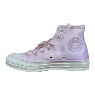 匡威正品1970S 女子高帮甜美樱花粉紫渐变缎面婚鞋帆布鞋 A09109C