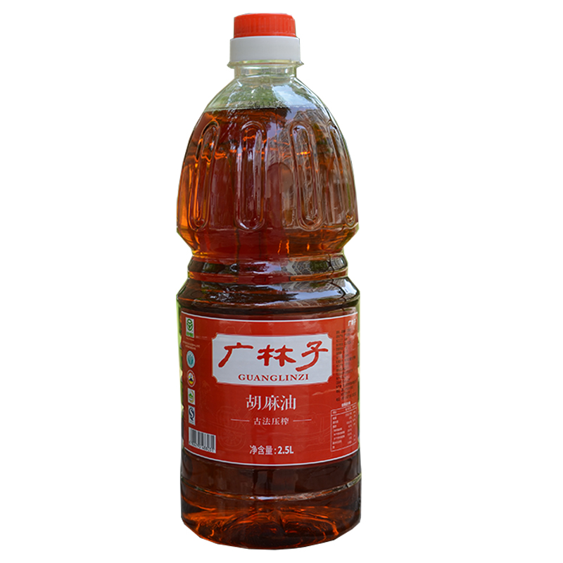 宁夏广林子胡麻油2.5L包邮亚麻籽油月子油