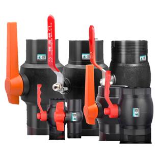 PE大流量25钢芯32热熔球阀40自来水阀门开关50水管接头配件大全63