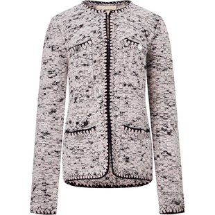 商场同款 宝姿PORTSPURE女装2025秋冬新品小香风针织开衫外套