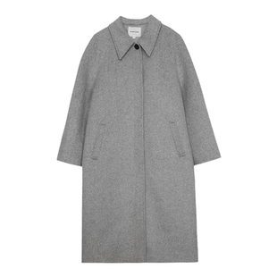 BLANK LABEL极简高级感摩登翻领廓形羊毛呢大衣女冬气质毛呢外套
