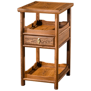 鸡翅木小茶几红木边桌新中式实木阳台小桌子原木方桌沙发边几角几