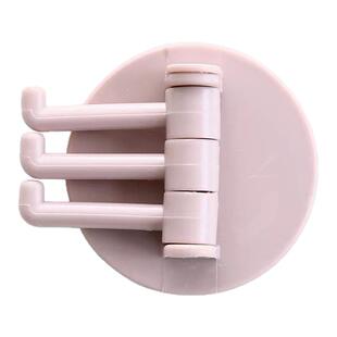 新旋转挂钩强力粘胶三分支粘钩厨房浴室客厅置物架免打孔无痕挂架