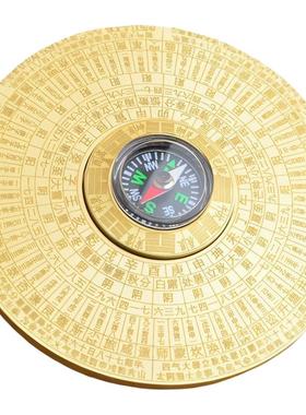 黄铜周易罗盘高精度八卦转盘