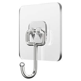 挂钩强力粘胶免打孔厨房门后挂钩浴室无痕粘钩宿舍墙壁钩子挂衣钩