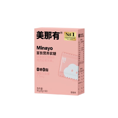 Minayo富铁营养软糖女性孕妇