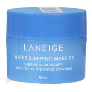 新版3只装 兰芝睡眠面膜中小样15ml益生修护舒缓保湿补水免洗旅行