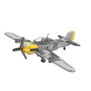 小颗粒拼装二战积木德军战斗机人仔益智玩具军事飞机攻击机轰炸机