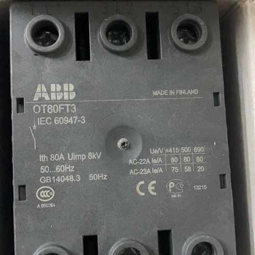 议价OT80FT3 全新原装ABB隔离开关 1SCA105431R1001 额定电流80A