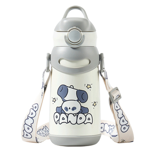 科巢儿童吸管保温杯学生水杯幼儿园吸管杯外出上学专用水壶奶瓶