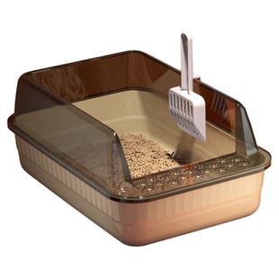 猫砂盆防外溅加高围栏猫厕所开放式特大号猫沙盆送猫砂铲猫咪用品