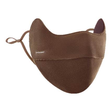ohsunny华夫格保暖口罩高颜值秋冬季防晒防风防寒玻尿酸保湿口罩
