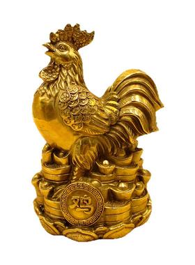 纯铜鸡摆件招财公鸡风水装饰