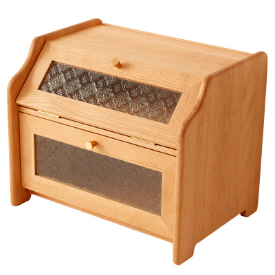 家房子收纳柜樱桃木桌面收纳盒