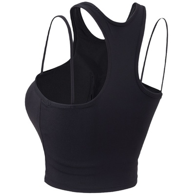 健身女孩瑜伽背心防震聚拢一体式