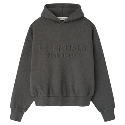 Essentials压花浮雕抓绒连帽卫衣