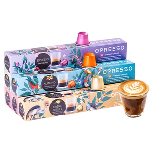 OPRESSO比利时进口多口味胶囊咖啡浓缩适配Nespresso咖啡机 心想