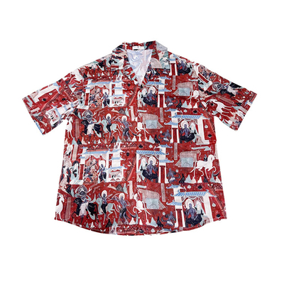 出差夏威夷原创敦煌九色鹿衬衫