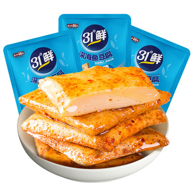 盐津铺子鱼豆腐香辣豆干零食小吃