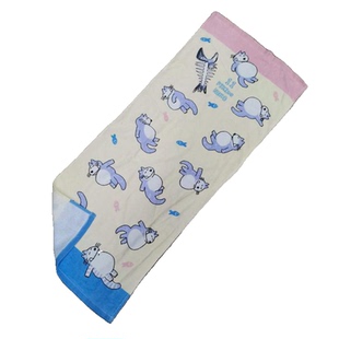 11只猫绘本做苦工日单外贸纯棉卡通可爱猫咪毛巾全棉男女通用面巾