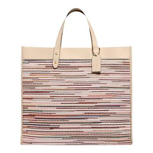 【正品保证】COACH/蔻驰Field女士托特包编织风手提单肩斜挎女包