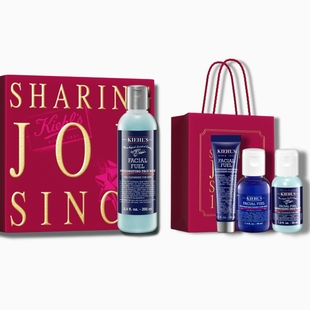 【官旗】科颜氏男士活力洗面奶洁面礼盒送男友控油正品^百补