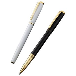 英雄A12签字笔黑色中性笔高颜值速干圆珠笔金属笔杆重手感宝珠笔私人订制礼物免费刻字0.5大容量水笔日系ins