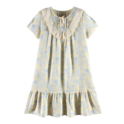 罗丝美双层纱睡裙女专柜正品