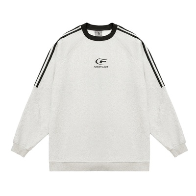 FDR国潮美式拼接-月牙印花卫衣