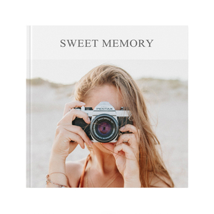 方款照片书定制杂志书纪念册生日礼物文艺简约画册摄影写真集制作