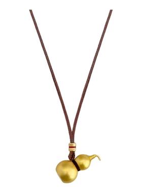 美拉德金色葫芦项链女