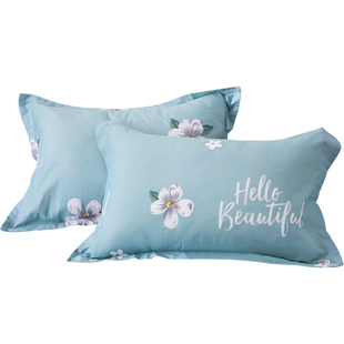 纯棉枕头套一对装家用100全棉枕套单个枕芯内胆套男48cmx74cm新款