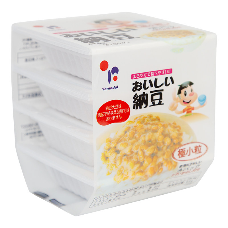 日本原装进口纳豆北海道山大发酵小粒纳豆即食原味拉丝旗舰店品质