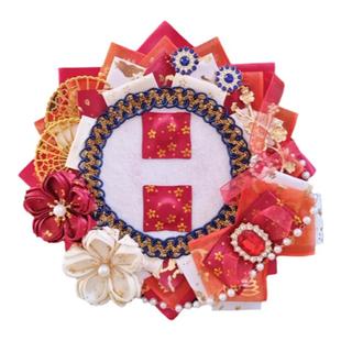 原创原神宵宫吧唧托定制适用70-75mm吧唧华丽吧唧托红色系吧唧托